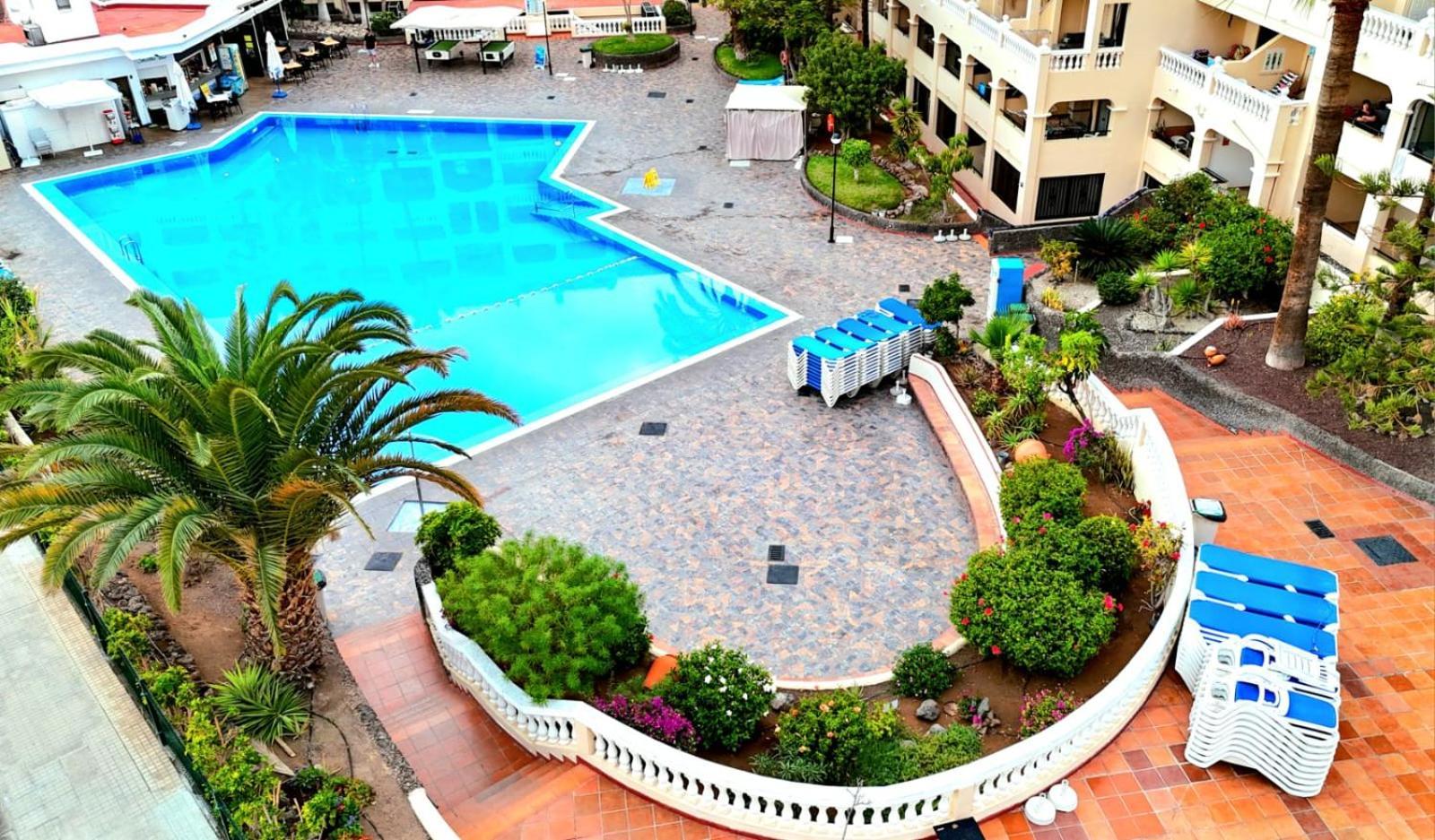 Spacious 3-Bedroom Duplex Apartment With Heated Pool & Ocean View In Castle Harbour, Arona Los Cristianos (Tenerife) Bagian luar foto